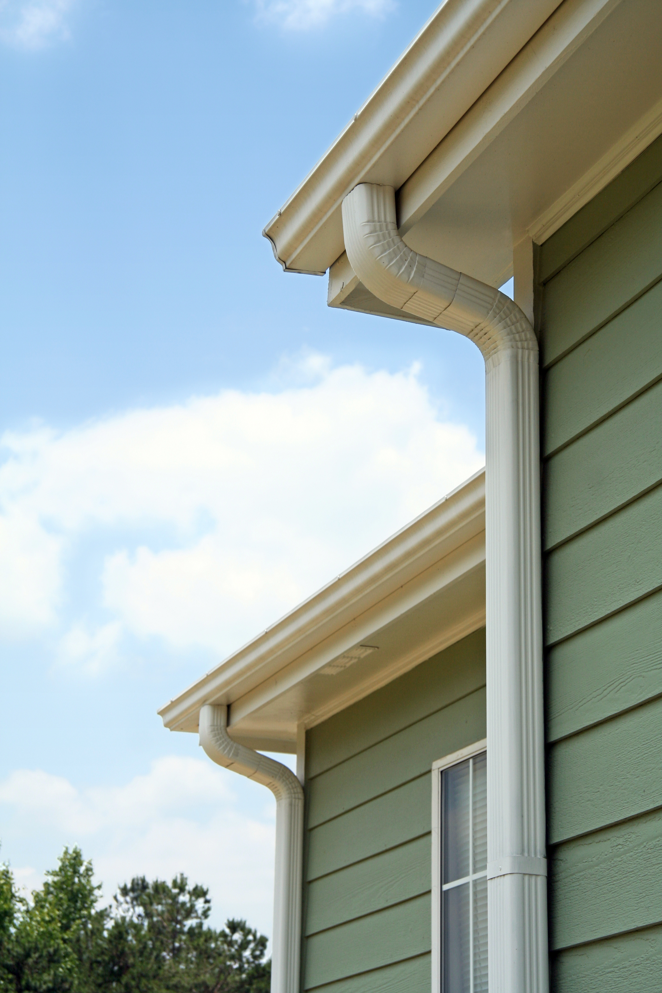 Gutter and downspout installation