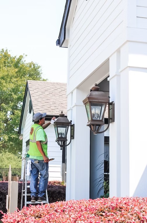 Exterior lighting and fixture installation