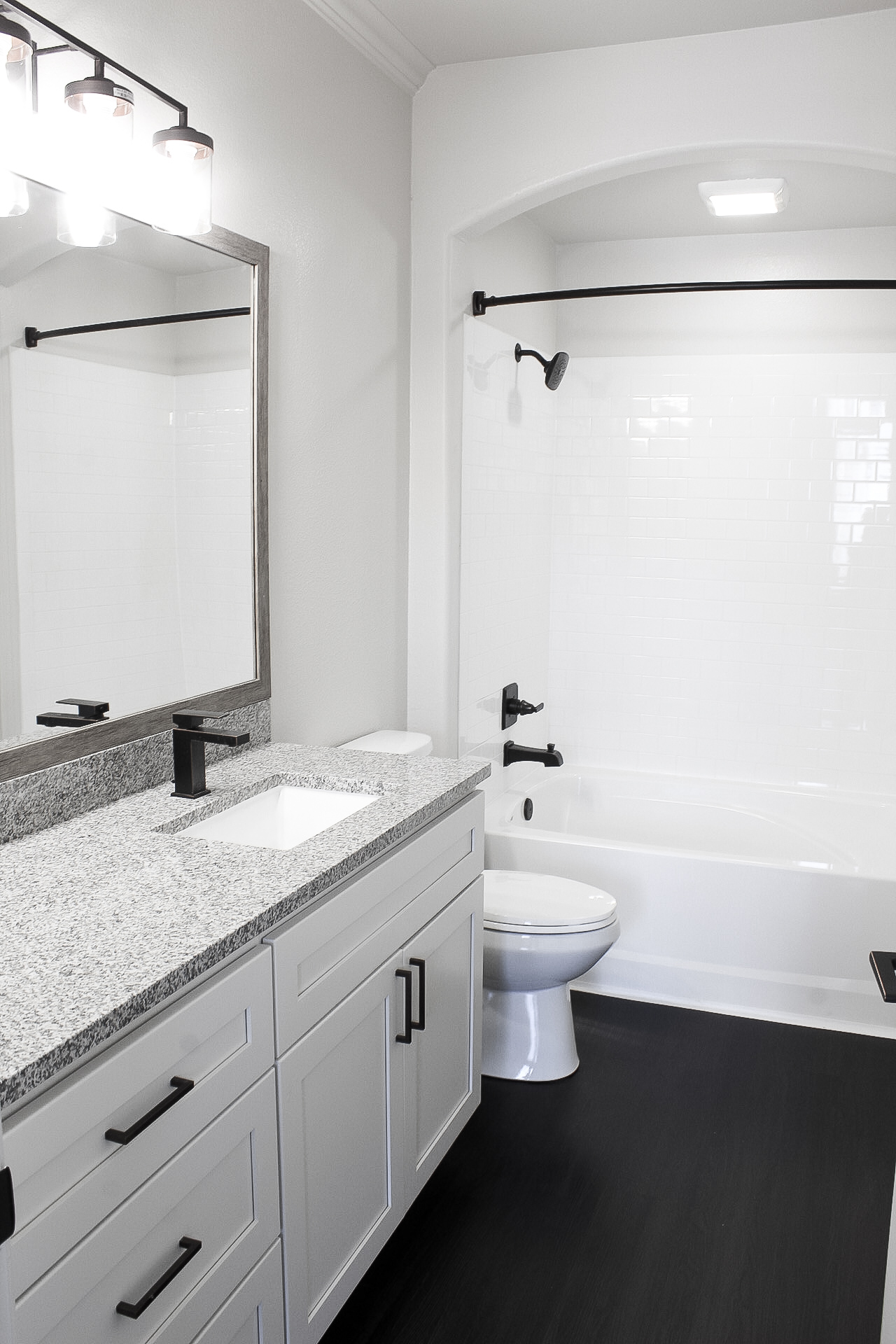 Completed interior remodeling project